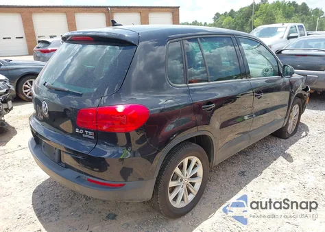2014 Volkswagen Tiguan Se from USA, damaged, VIN WVGBV3AX6EW567773